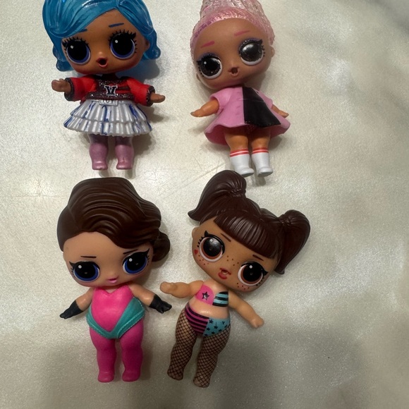 Lol Doll Set with Blue, Pink, and Brown Hair - Picture 1 of 2